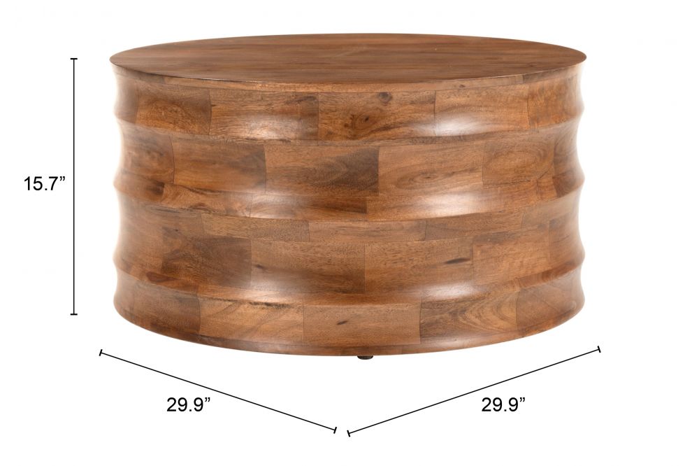 Zuo Modern Antium Coffee Table Walnut 109860