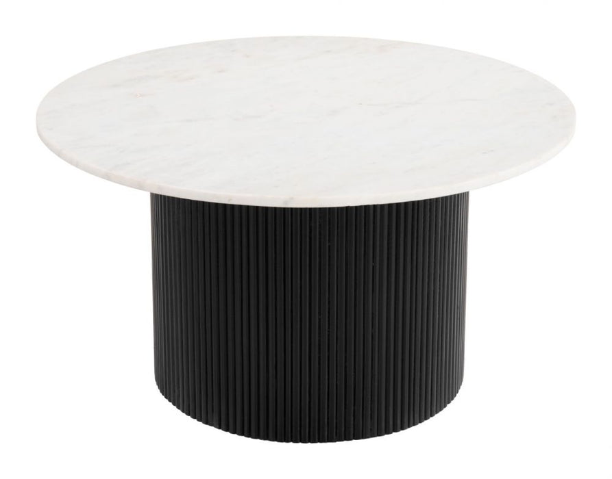 Zuo Modern Izola Coffee Table White & Black 109917