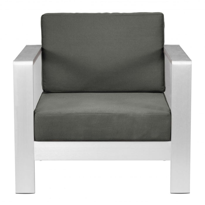 Zuo Modern Cosmopolitan Armchair Dark Gray 703985