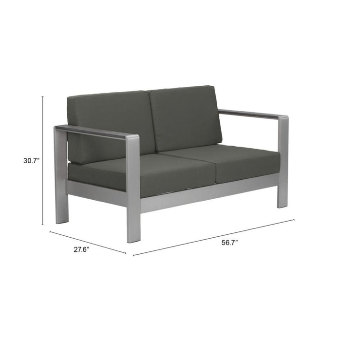 Zuo Modern Cosmopolitan Sofa Dark Gray 703986