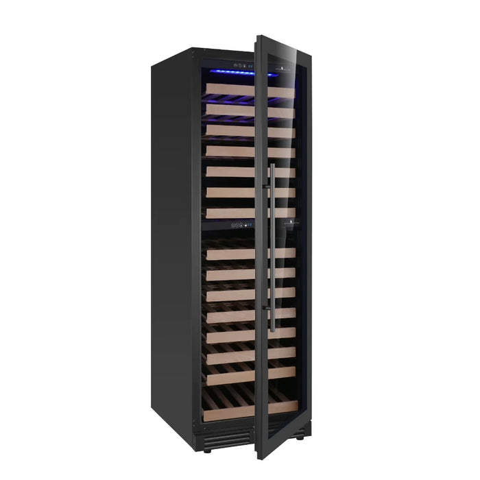 KingsBottle Upright Low-E Glass Door Dual Zone Large Wine Cooler KBU425DX