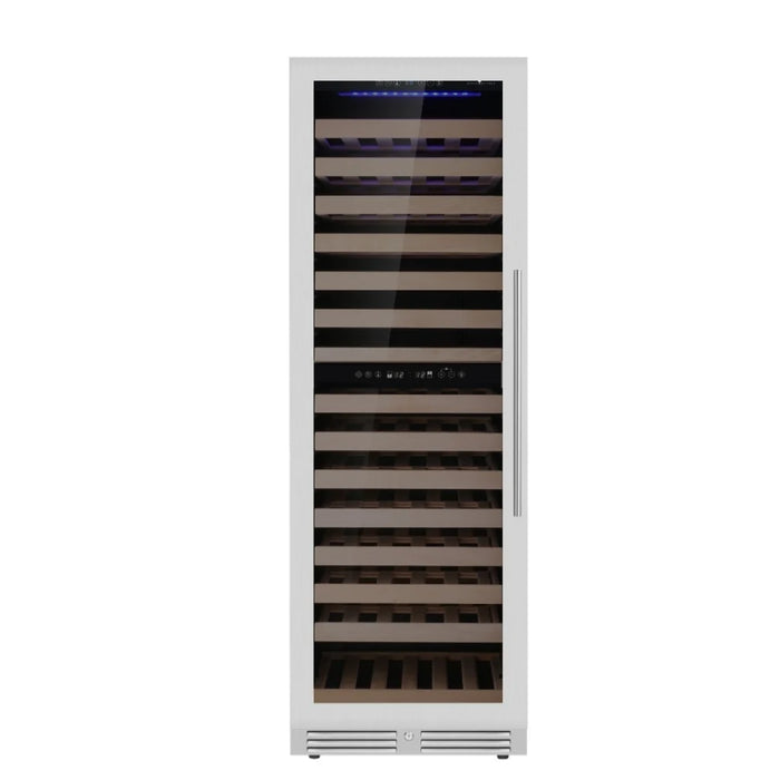 KingsBottle Upright Low-E Glass Door Dual Zone Large Wine Cooler KBU425DX