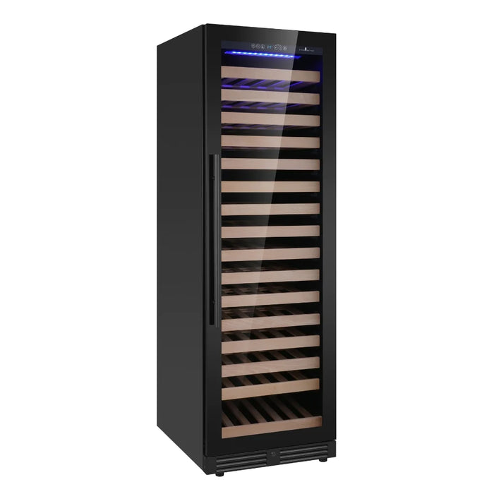 KingsBottle Upright Single Zone Large Wine Cooler With Low-E Glass Door KBU425WX