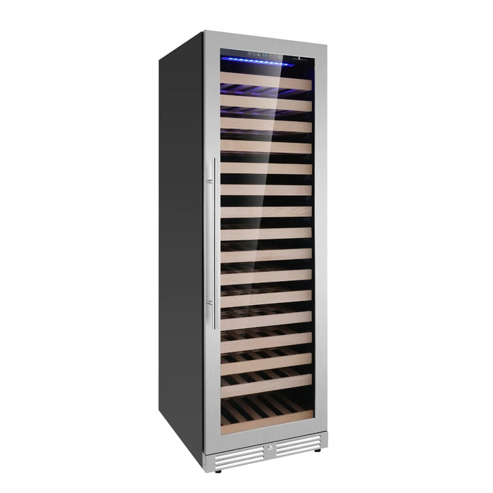 KingsBottle Upright Single Zone Large Wine Cooler With Low-E Glass Door KBU425WX