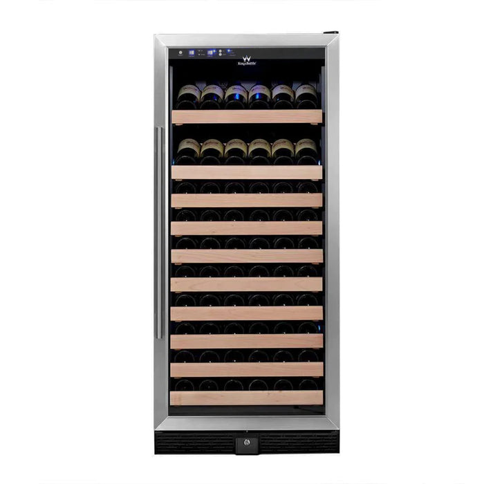 KingsBottle 100 Bottle Kitchen Wine Refrigerator Freestanding KBU100WX-SS