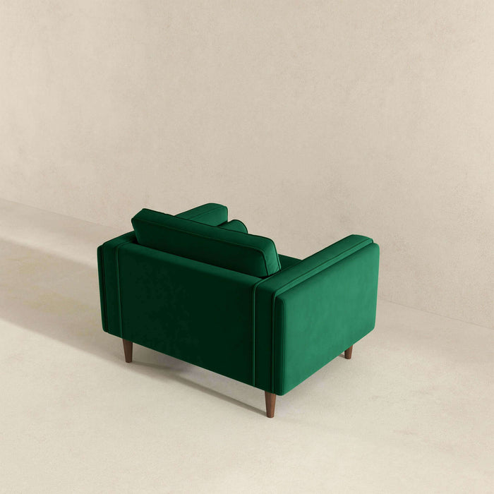 Ashcroft Furniture Amber Dark Green Velvet Lounge  sku-42943796445336