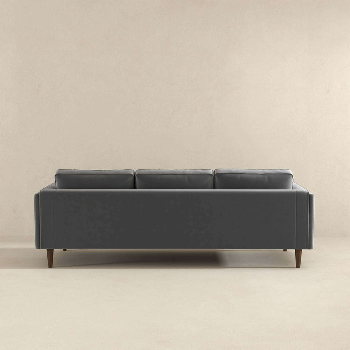 Ashcroft Furniture Amber Mid Century Modern Grey  Luxury Modern Velvet Sofa sku-42926049067160