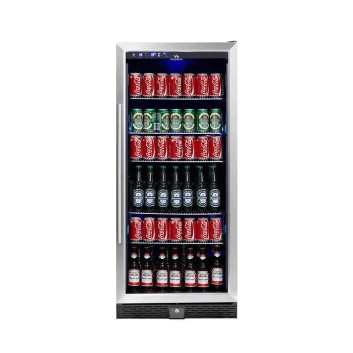 KingsBottle 56" Tall Beverage Fridge Center Freestanding KBU100BX-SS